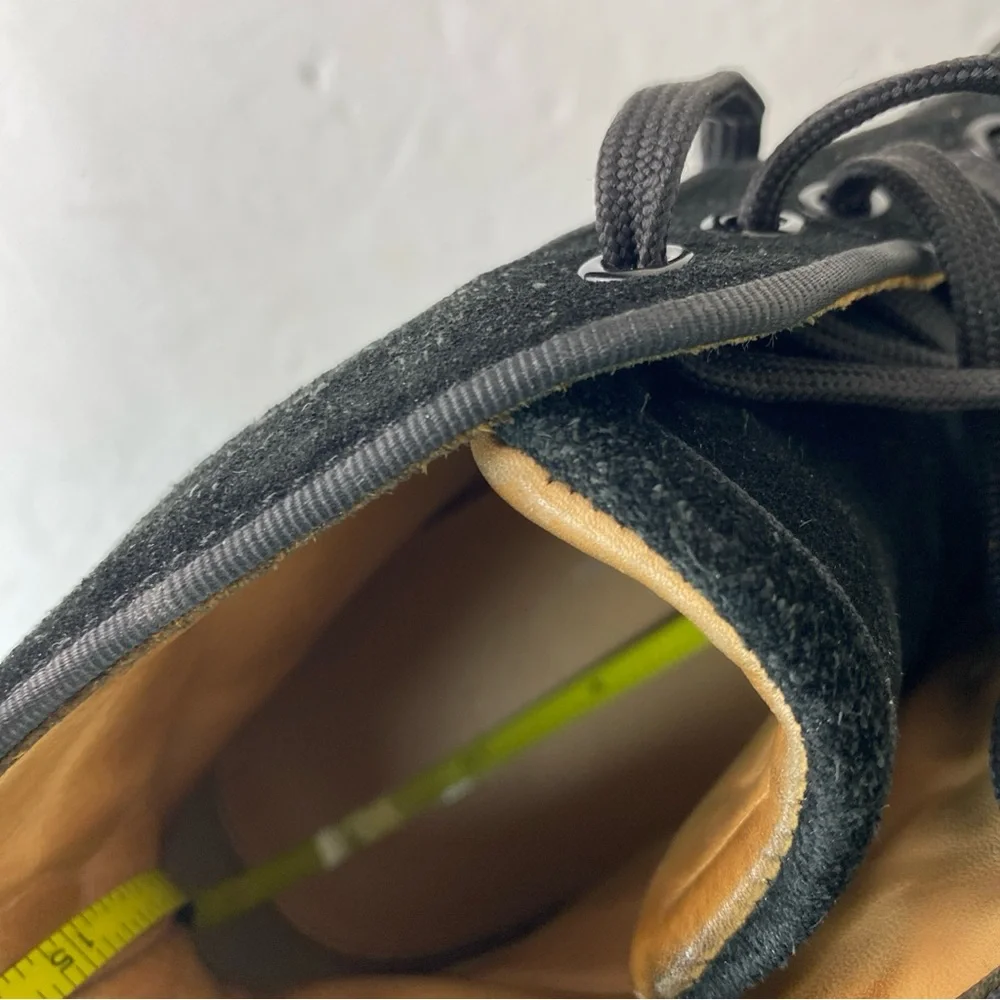 Christian Louboutin Black Suede Chukka Boots with Crystal Toe